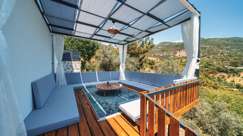 Antalya Kalkan İslamlar Mevkii 4 Kişilik Korunaklı Villa Güney SFR3000-3