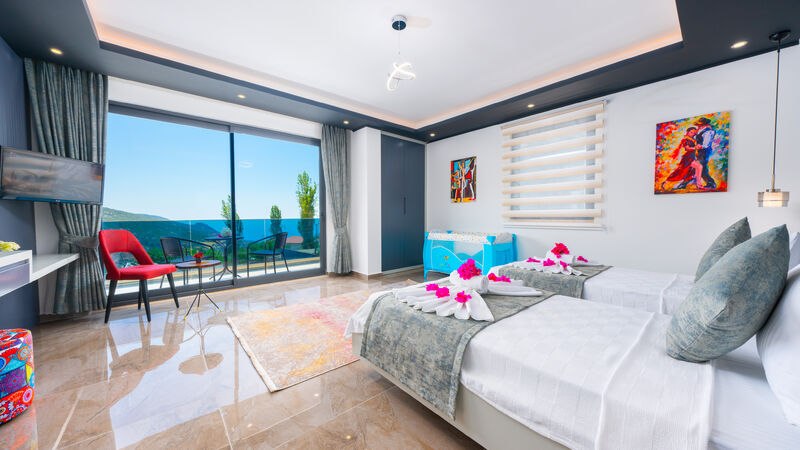 Antalya Kalkan İslamlar Mevkii 4 Kişilik Korunaklı Villa Güney SFR3000-3